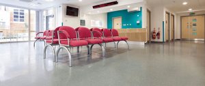 Hospital lounge flooring by All Floor Commercial's. They provide commercial flooring across across Connecticut